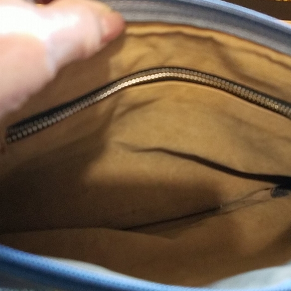 Gray Leather Purse Bag Mr. Leather - Picture 3 of 3